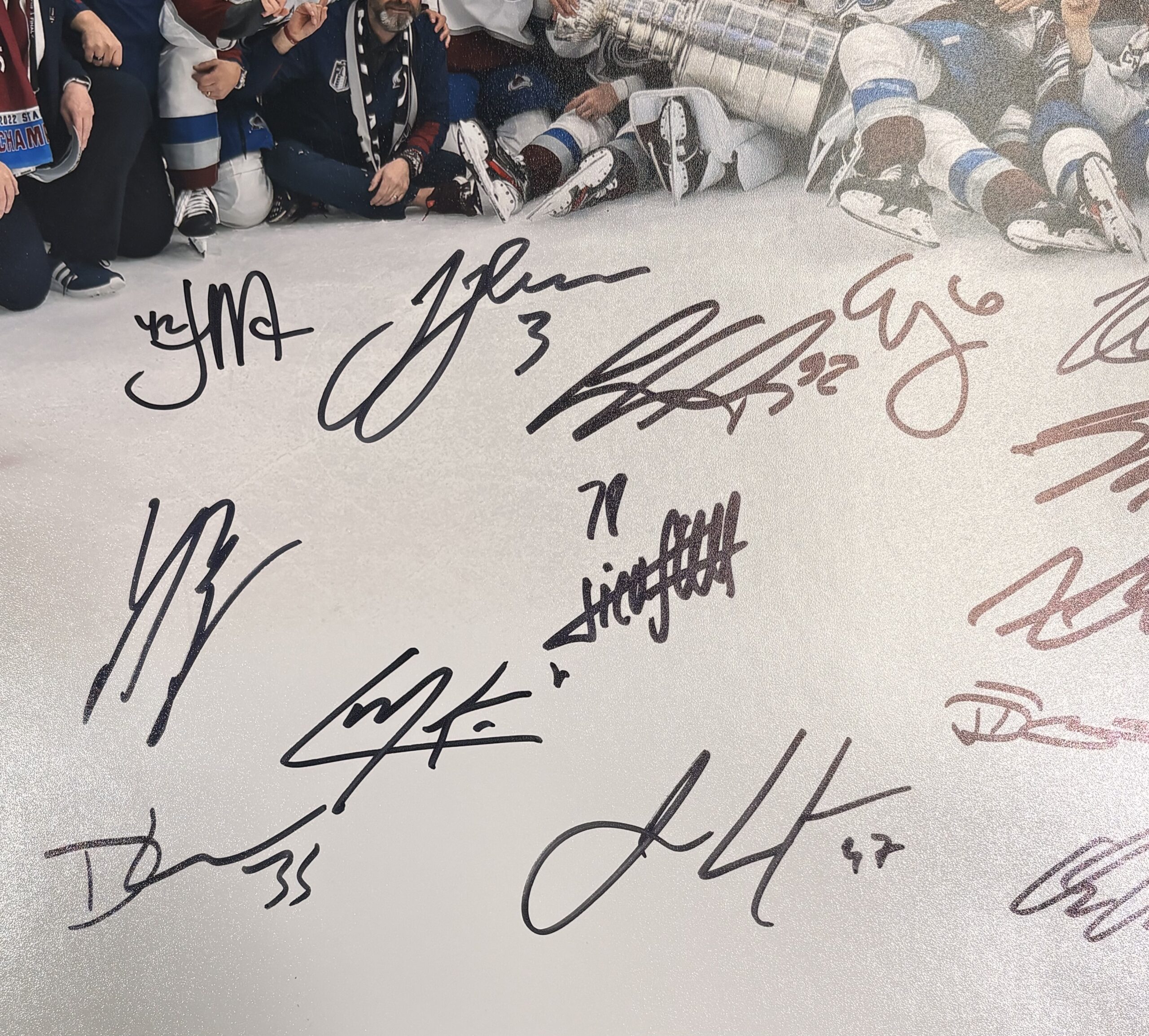 Colorado Avalanche 18 sigs Autographed 16x20 Photo SC Champs Fanatics 56603 3 Colorado Avalanche 18 sigs Autographed 16x20 Photo SC Champs Fanatics 56603