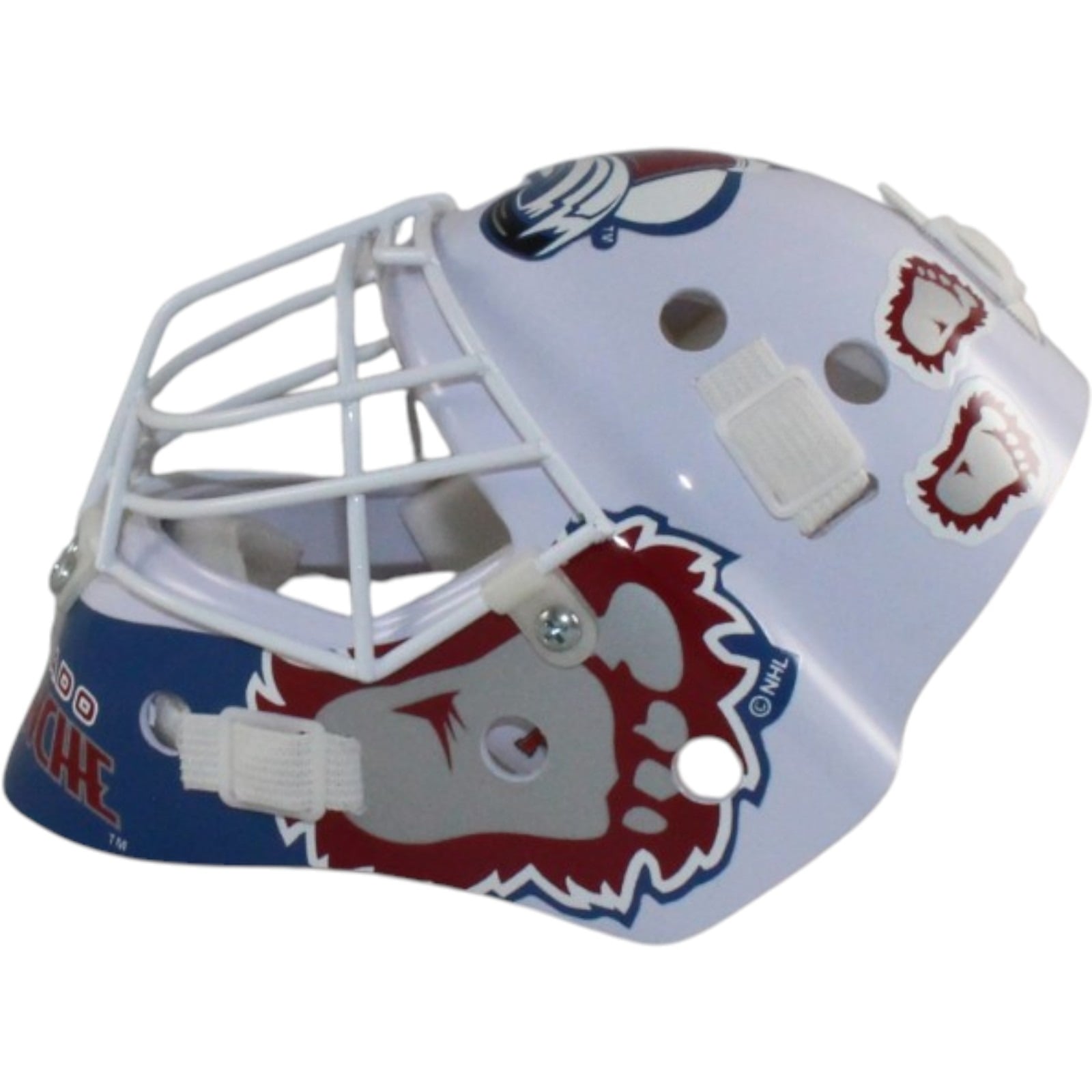 Colorado Avalanche Hockey Mini Goalie Mask White 57496 2 Colorado Avalanche Hockey Mini Goalie Mask White 57496