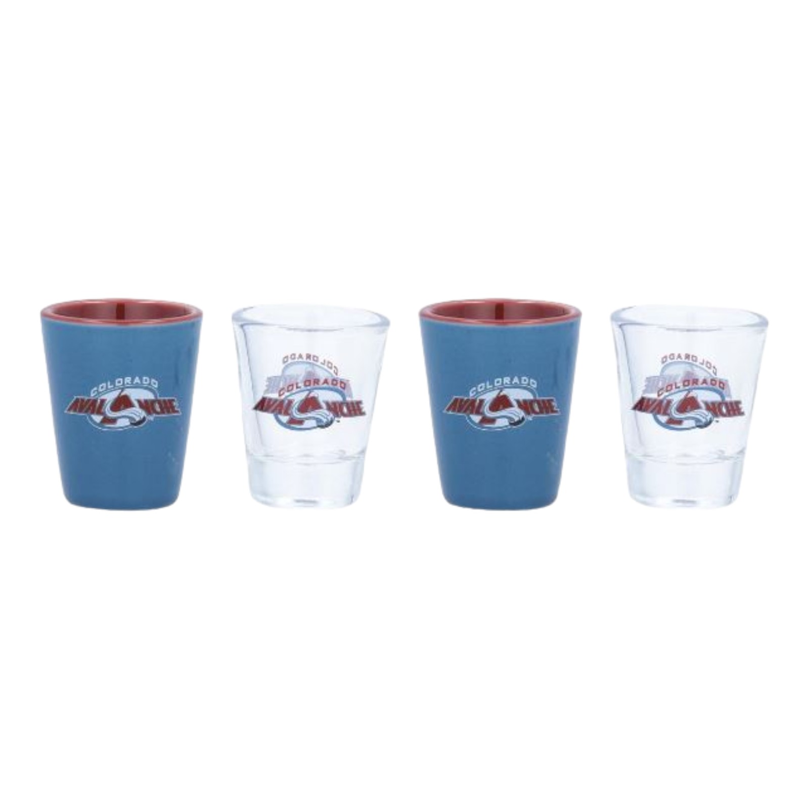 Colorado Avalanche 4-Piece Ceramic & Shot Glass Set