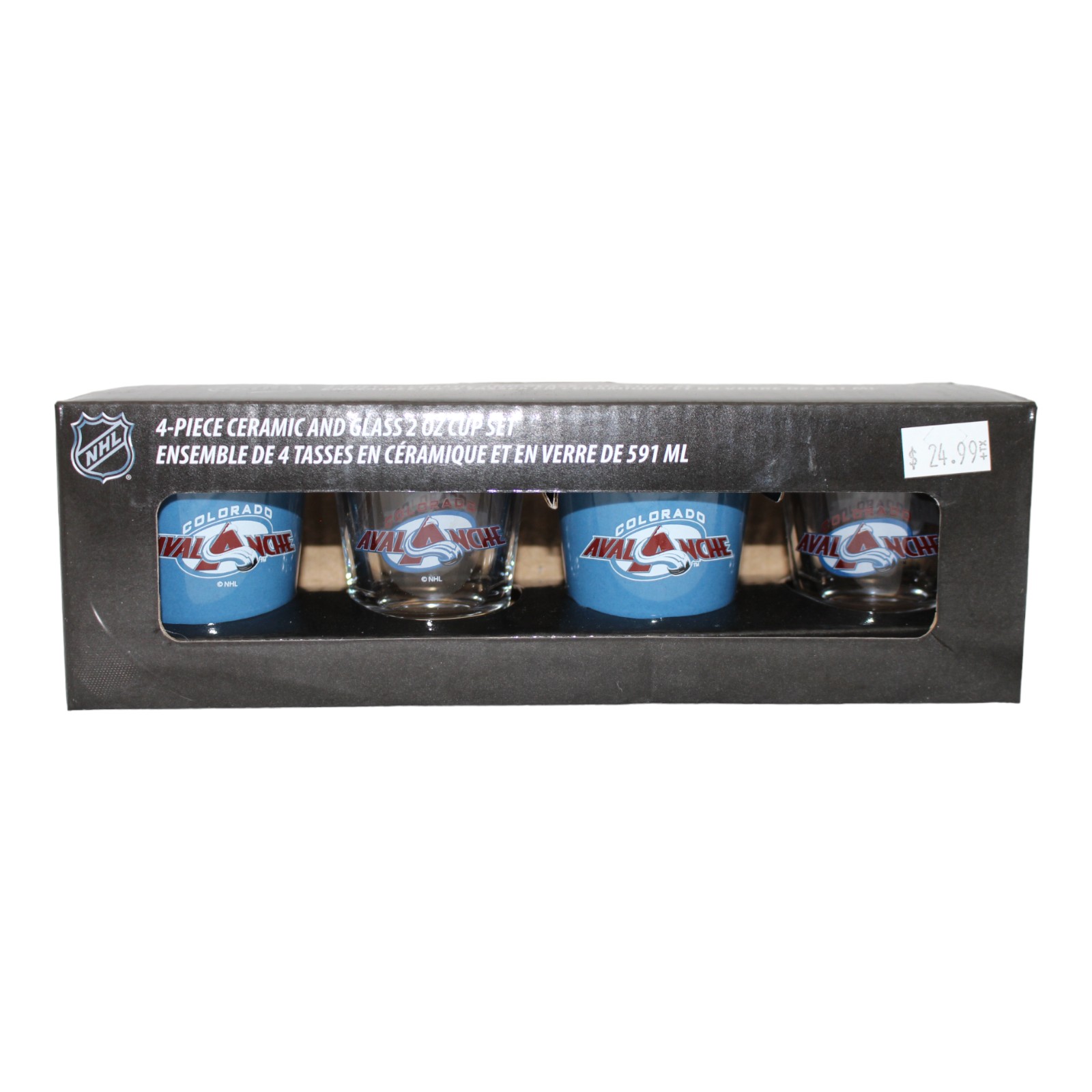 Colorado Avalanche 4-Piece Ceramic & Shot Glass Set