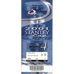 Colorado Avalanche 2001 Stanley Cup Game 7 v New Jersey Devils Full Ticket 55149