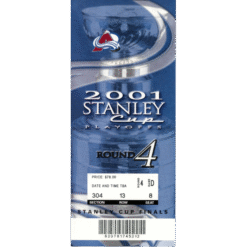 Colorado Avalanche 2001 Stanley Cup Game 7 v New Jersey Devils Full Ticket 55153