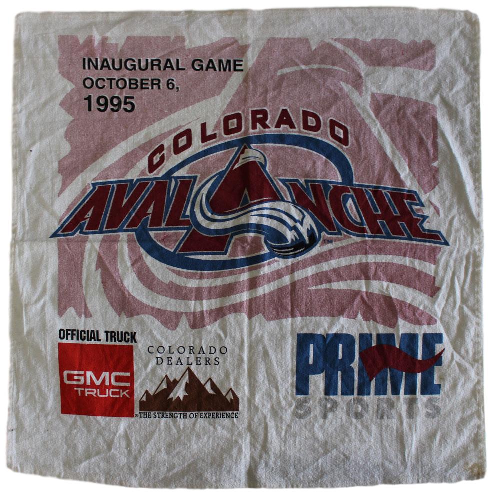 Colorado Avalanche Inaugural Game October 1995 SGA Towel 10548