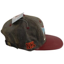 Colorado Avalanche Leather Vintage Hat Modern Logo Adjustable Hat 56003