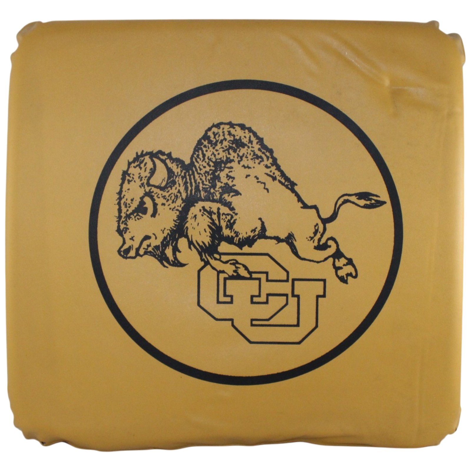 Colorado Buffaloes Vintage Buffaloes Logo Gold and Black Seat Cushion 55667