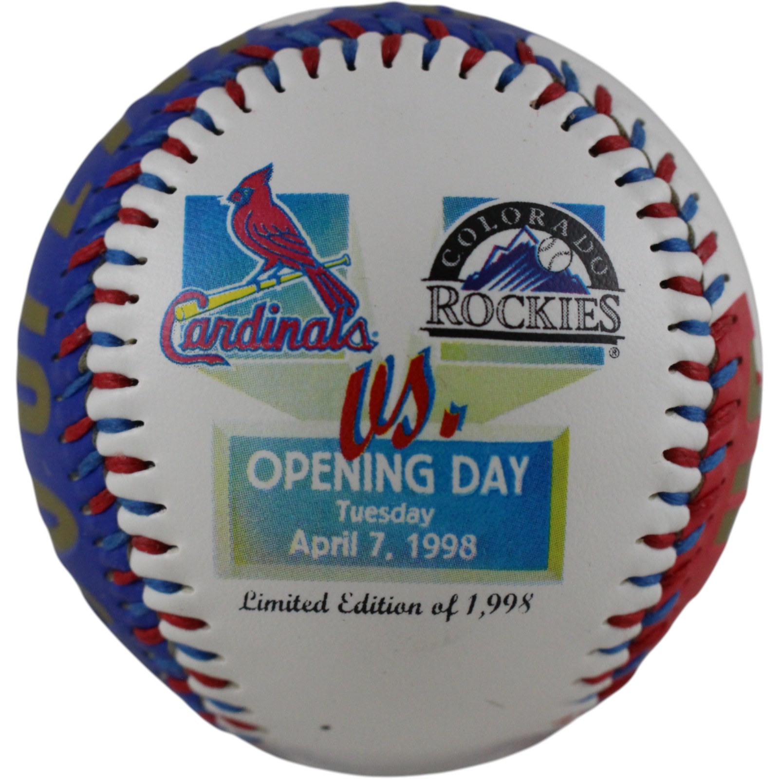 Colorado Rockies 1998 Opening Day Baseball vs Saint Louis Cardinals LE 51514