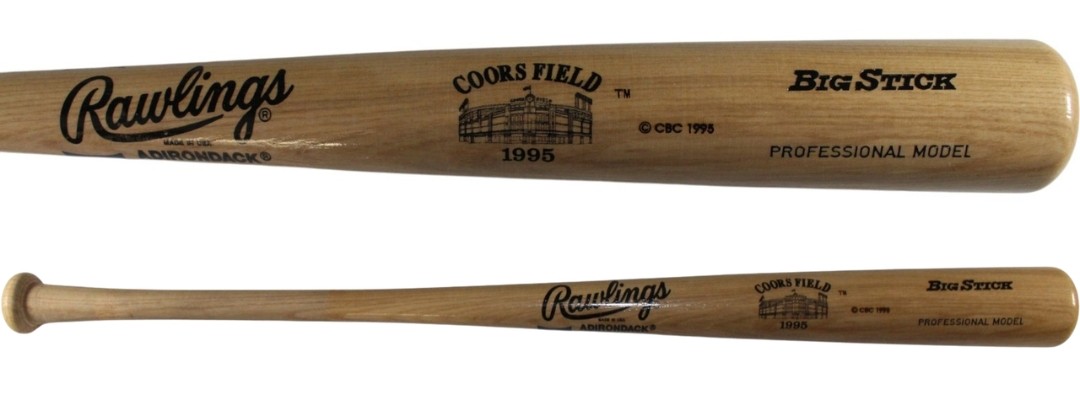 Colorado Rockies 1995 Coors Field Rawlings Big Stick Commemorative Bat 53920