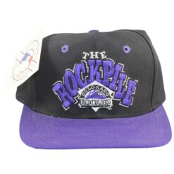 Colorado Rockies The Rockpile Vintage Black Snapback Hat 56007