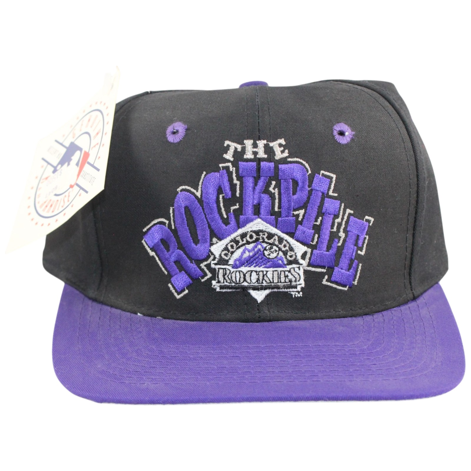 Colorado Rockies The Rockpile Vintage Black Snapback Hat 56007