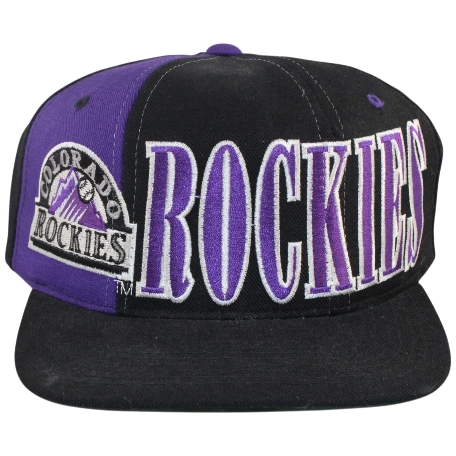 Colorado Rockies Vintage Starter Tripower Snapback Hat 56011