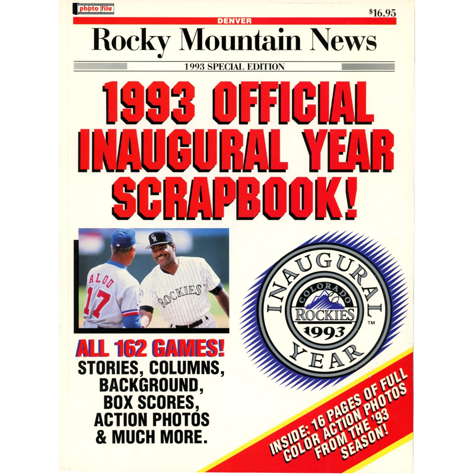 Colorado Rockies 1993 Inaugural Season Complete Year Scrapbook Magazine 55525