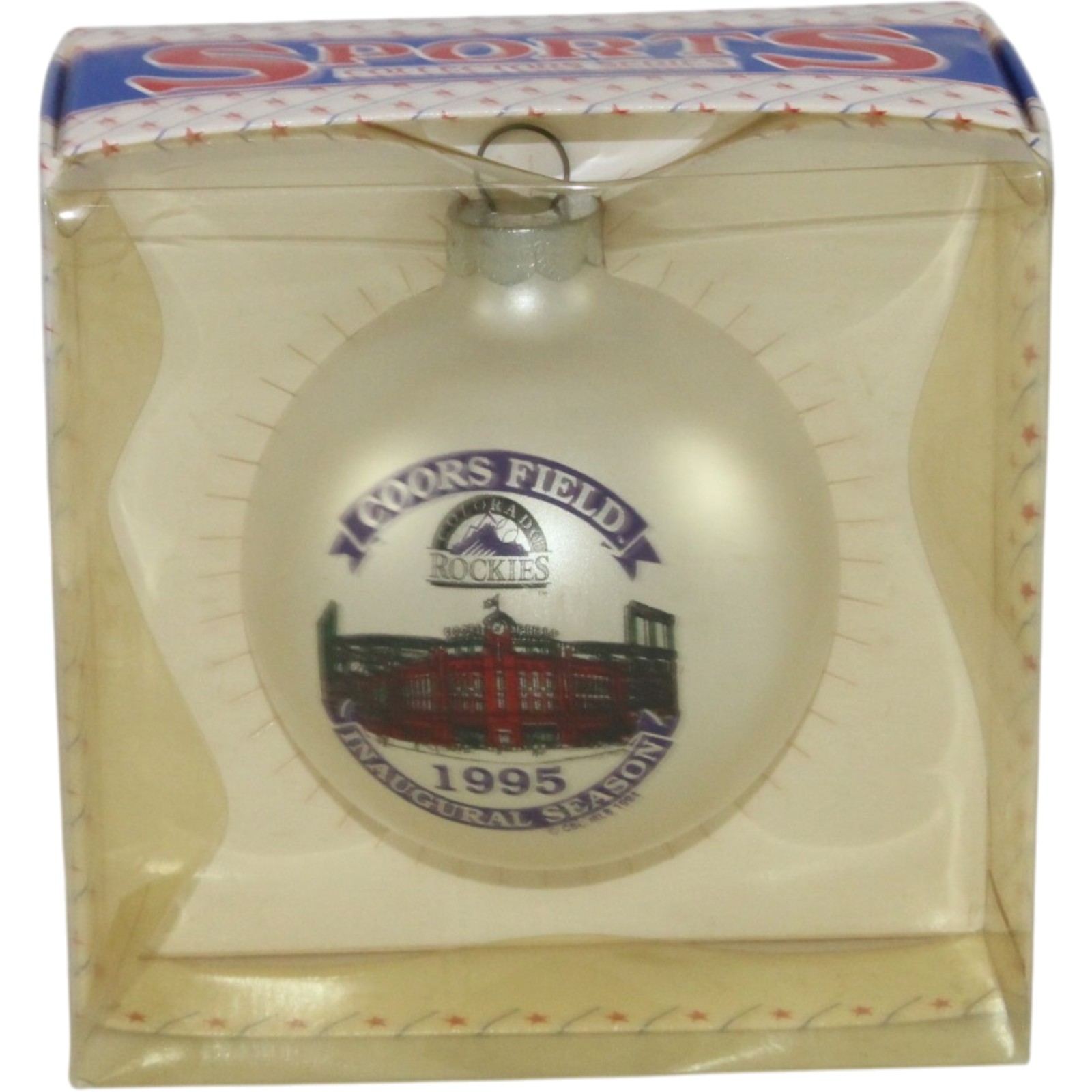 Colorado Rockies 1995 Inaugural Season Coors Field Christmas Ornament 55521