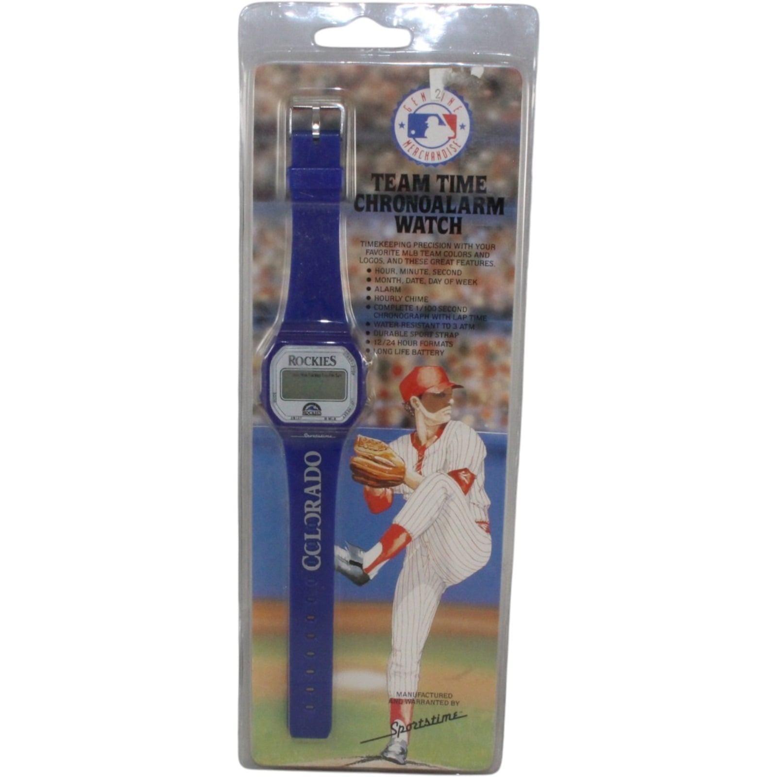 Colorado Rockies Sportstime Chronoalarm Wrist Watch 57854