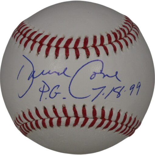 David Cone Autographed New York Yankees OML Baseball 7/18/99 PG Beckett 50121