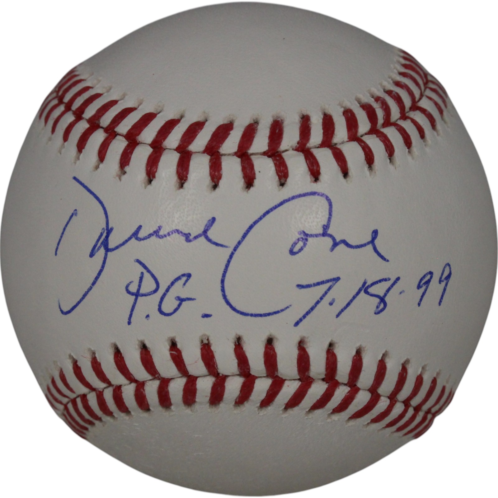 David Cone Autographed New York Yankees OML Baseball 7/18/99 PG Beckett 50121