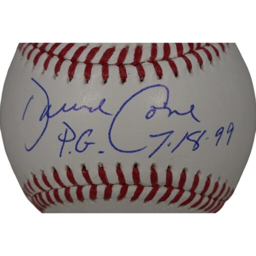 David Cone Autographed New York Yankees OML Baseball 7/18/99 PG Beckett 50121