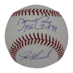 David Cone & Joe Girardi Signed New York Yankees OML Baseball PG BAS
