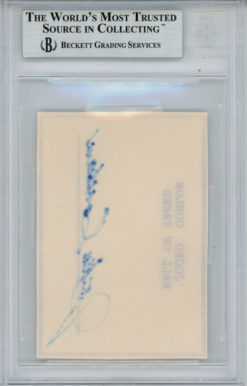 Jocko Conlon Hall Of Famer Autographed Cut Boston Braves Beckett Slab