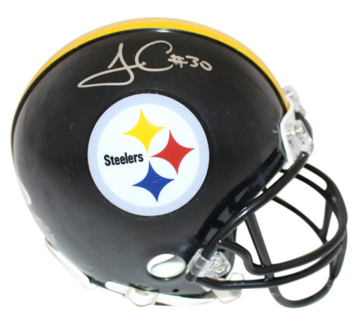 James Conner Autographed/Signed Pittsburgh Steelers Mini Helmet BAS 24458
