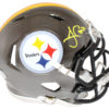 James Conner Autographed Pittsburgh Steelers Chrome Mini Helmet JSA 24004