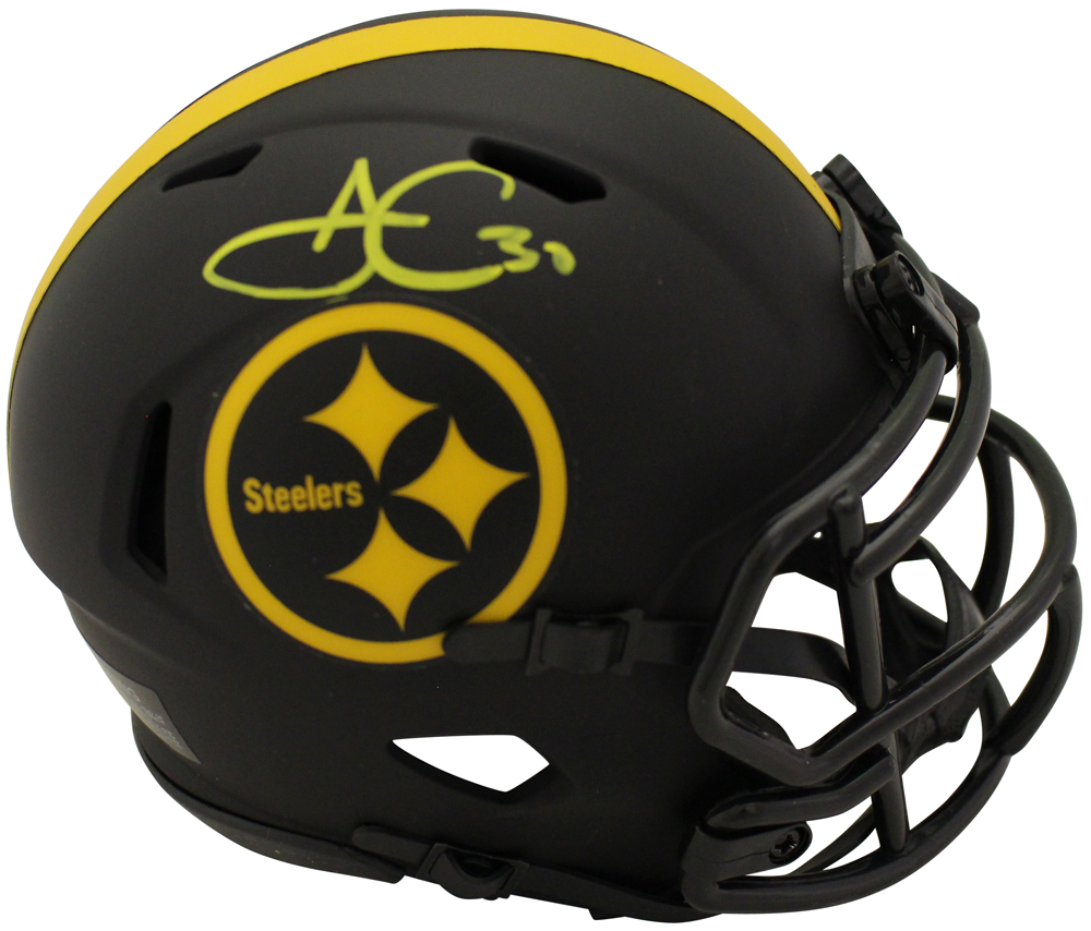 James Connor Autographed Pittsburgh Steelers Eclipse Mini Helmet FAN