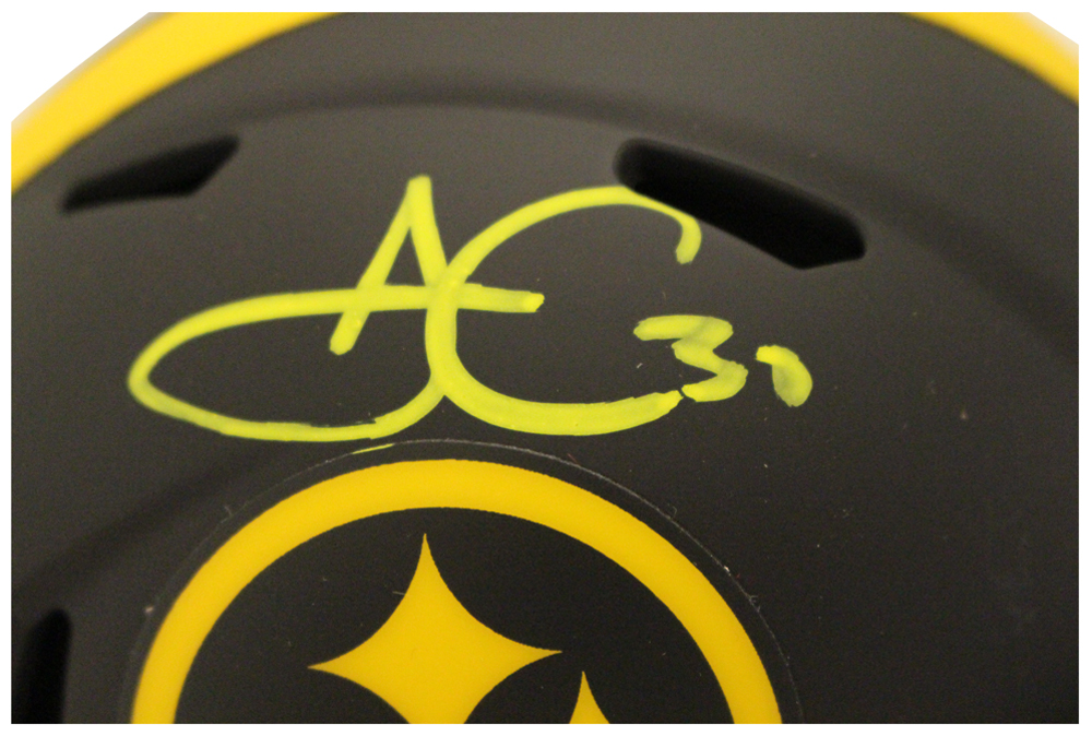 James Connor Autographed Pittsburgh Steelers Eclipse Mini Helmet FAN