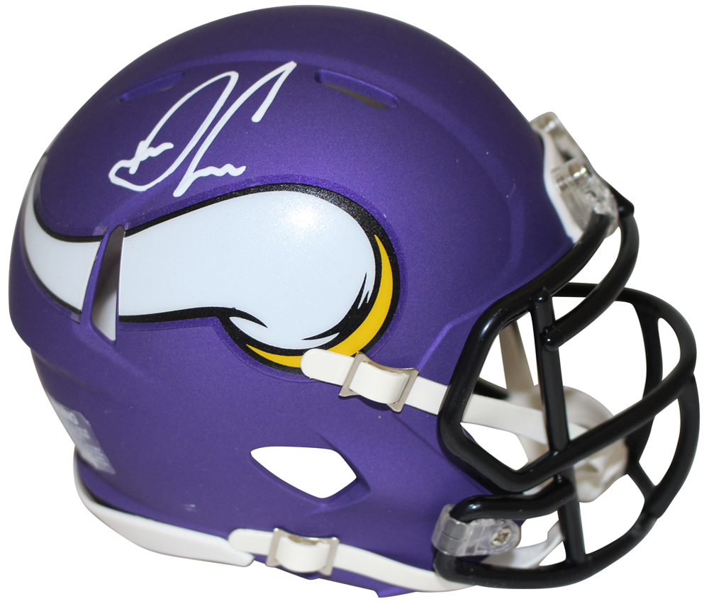 Dalvin Cook Autographed Minnesota Vikings Speed Mini Helmet Beckett