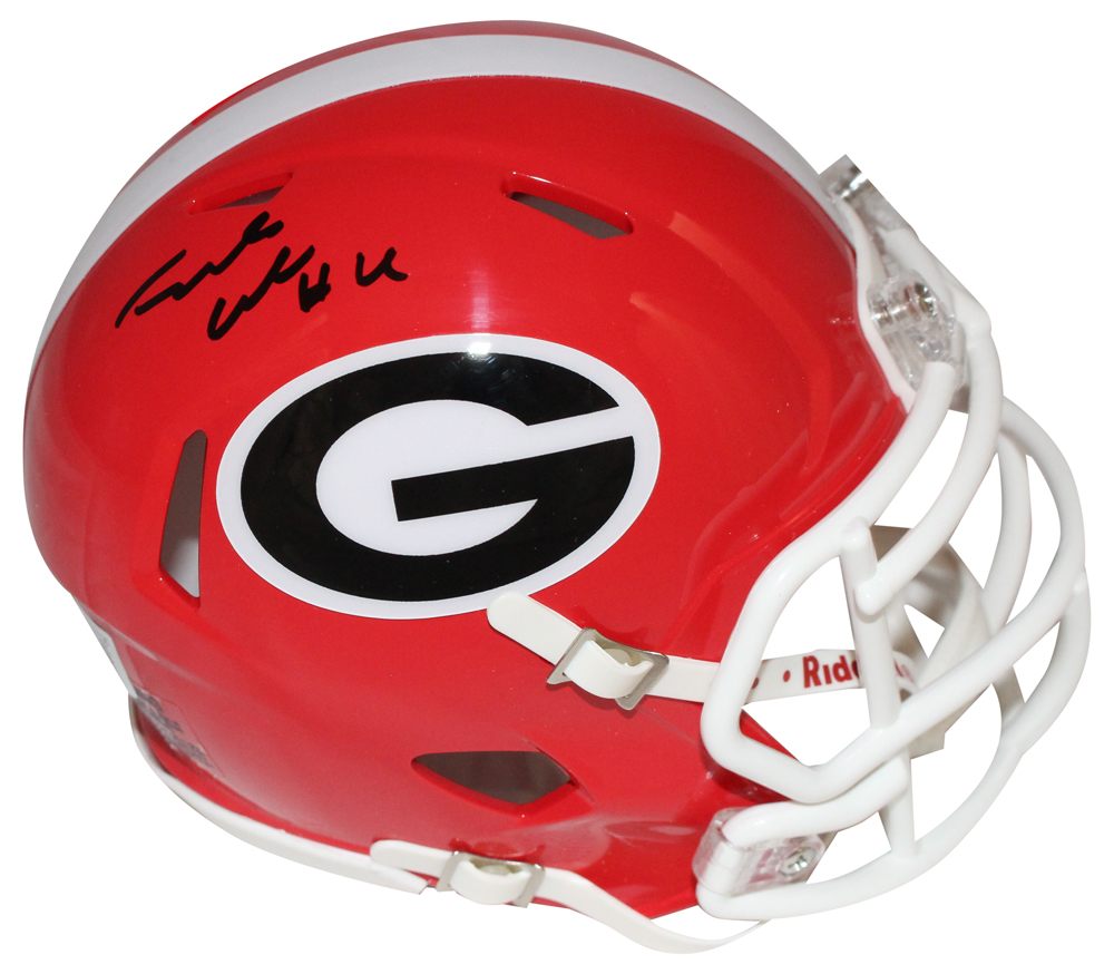 James Cook Autographed Georgia Bulldogs Speed Mini Helmet Beckett