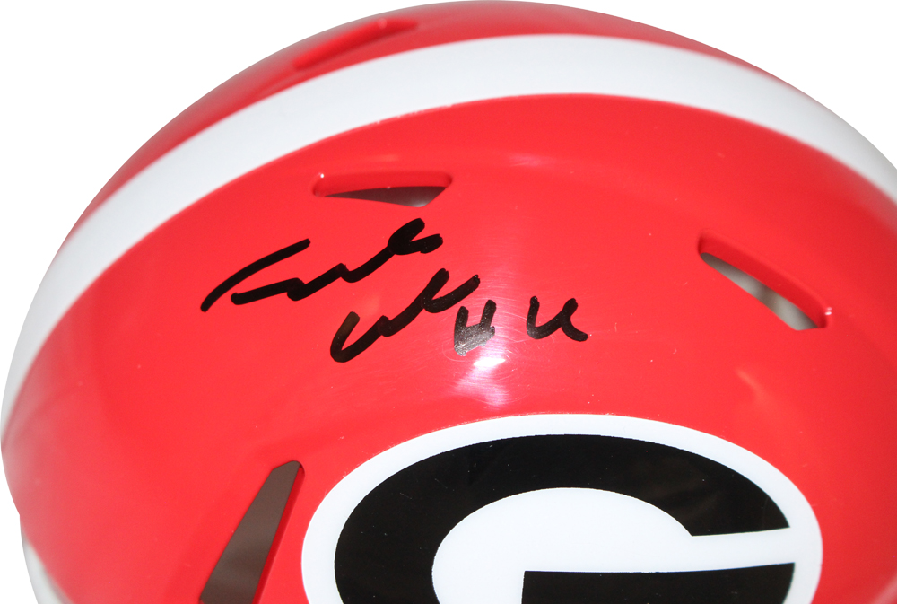 James Cook Autographed Georgia Bulldogs Speed Mini Helmet Beckett