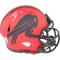 James Cook Autographed Buffalo Bills Mini Helmet Rave Beckett Witness 50921