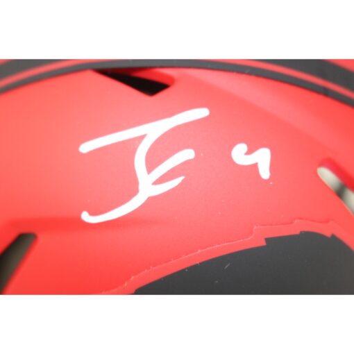 James Cook Autographed Buffalo Bills Mini Helmet Rave Beckett Witness 50921