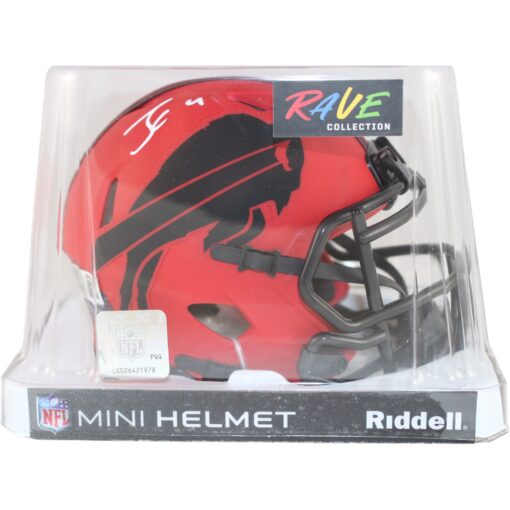 James Cook Autographed Buffalo Bills Mini Helmet Rave Beckett Witness 50921
