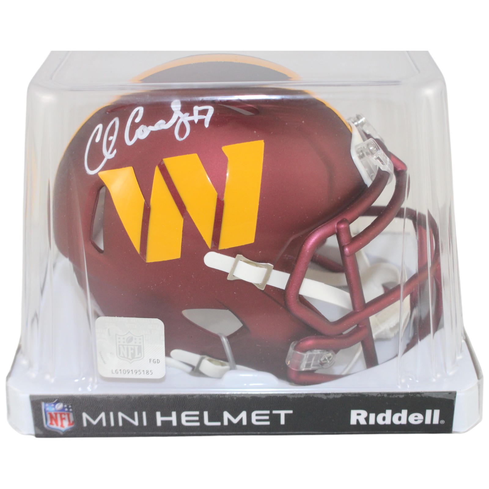 Chris Cooley Autographed Washington Commanders Mini Helmet Beckett Witness 52880 5 Chris Cooley Autographed Washington Commanders Mini Helmet Beckett Witness 52880