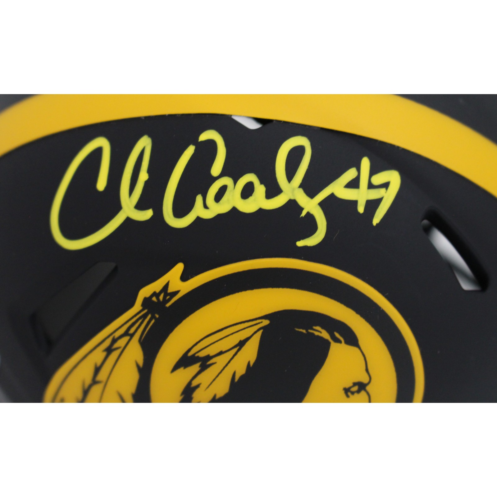 Chris Cooley Autographed Washington Redskins Eclipse Mini Helmet Beckett 48043