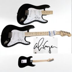 Alice Cooper Autographed/Signed Full-Size Electric Guitar Beckett Witness 59274