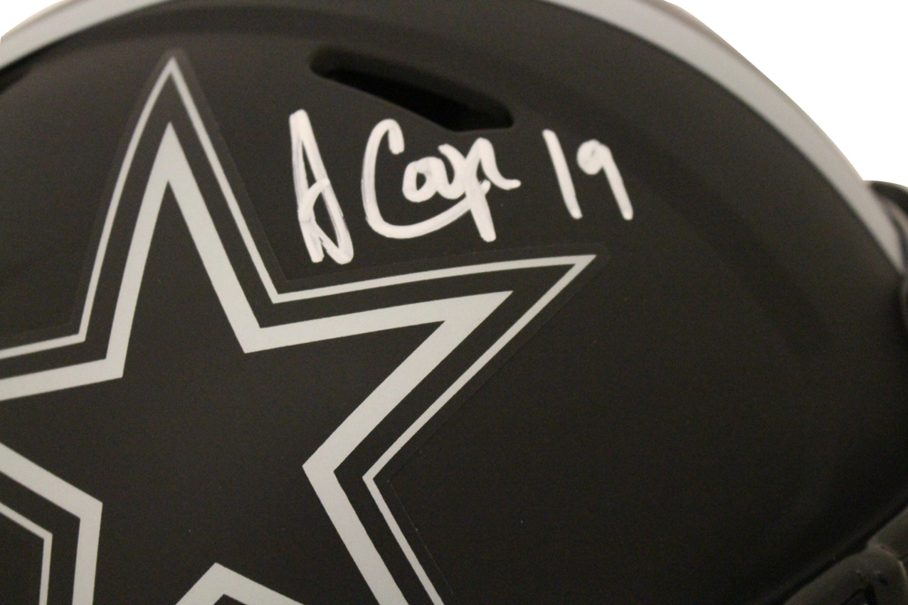 Amari Cooper Autographed Dallas Cowboys Authentic Eclipse Helmet JSA 28004