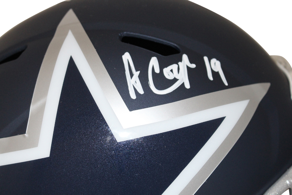 Amari Cooper Autographed/Signed Dallas Cowboys AMP Helmet JSA 28005