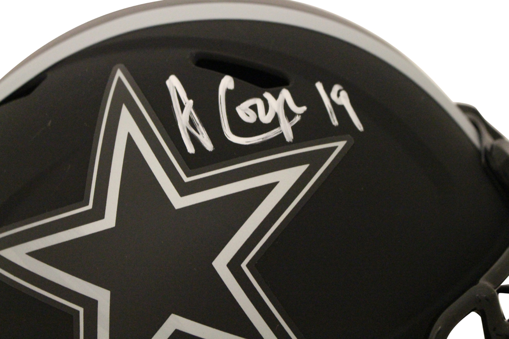 Amari Cooper Autographed/Signed Dallas Cowboys Eclipse Helmet JSA 28003