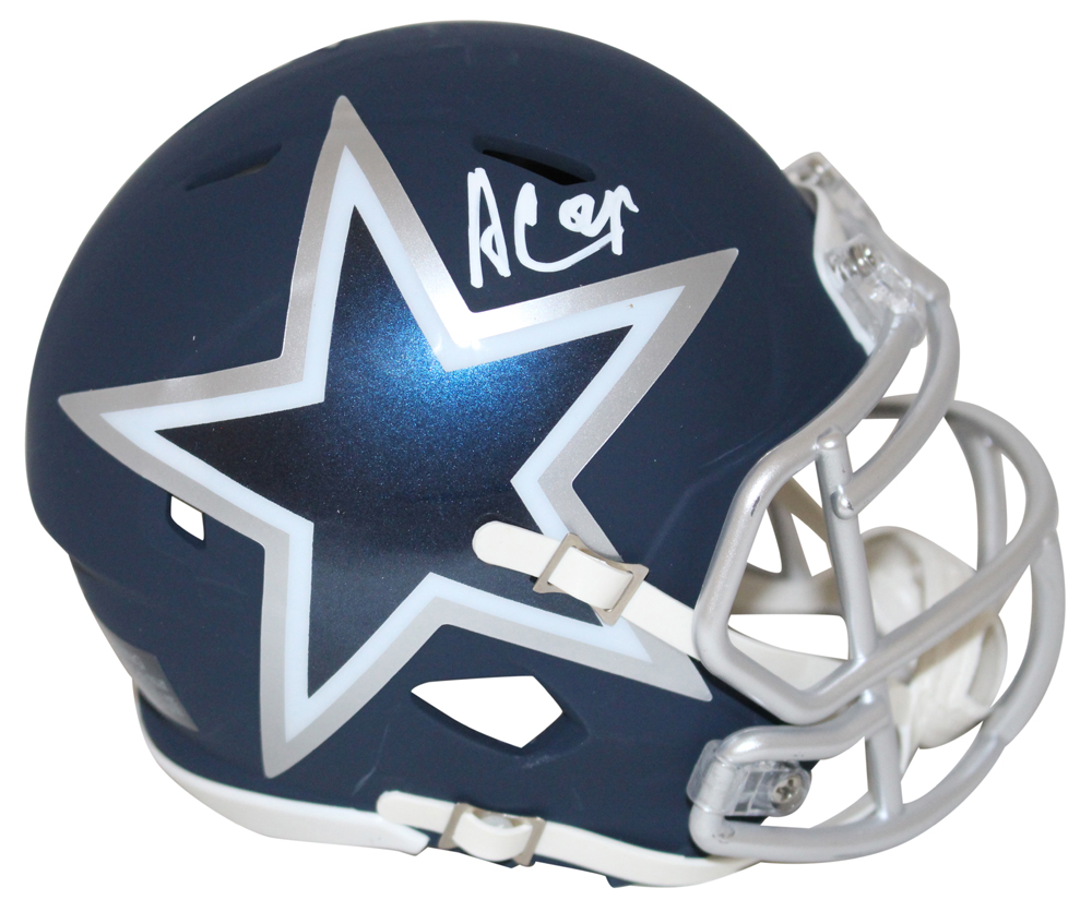Amari Cooper Autographed/Signed Dallas Cowboys AMP Mini Helmet JSA 28001