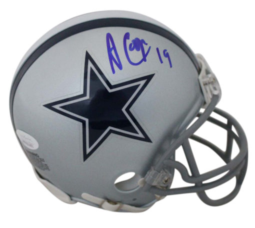 Amari Cooper Autographed/Signed Dallas Cowboys Mini Helmet JSA 22577