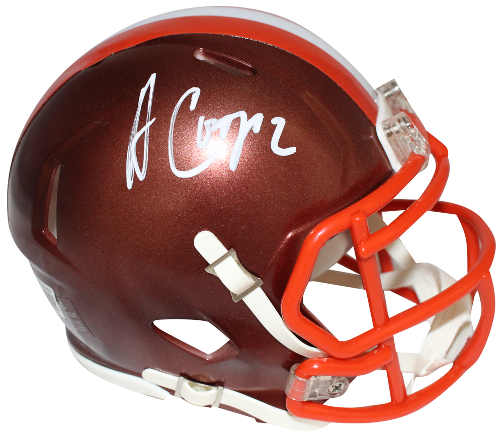 Amari Cooper Signed Cleveland Browns Flash Mini Helmet Beckett 