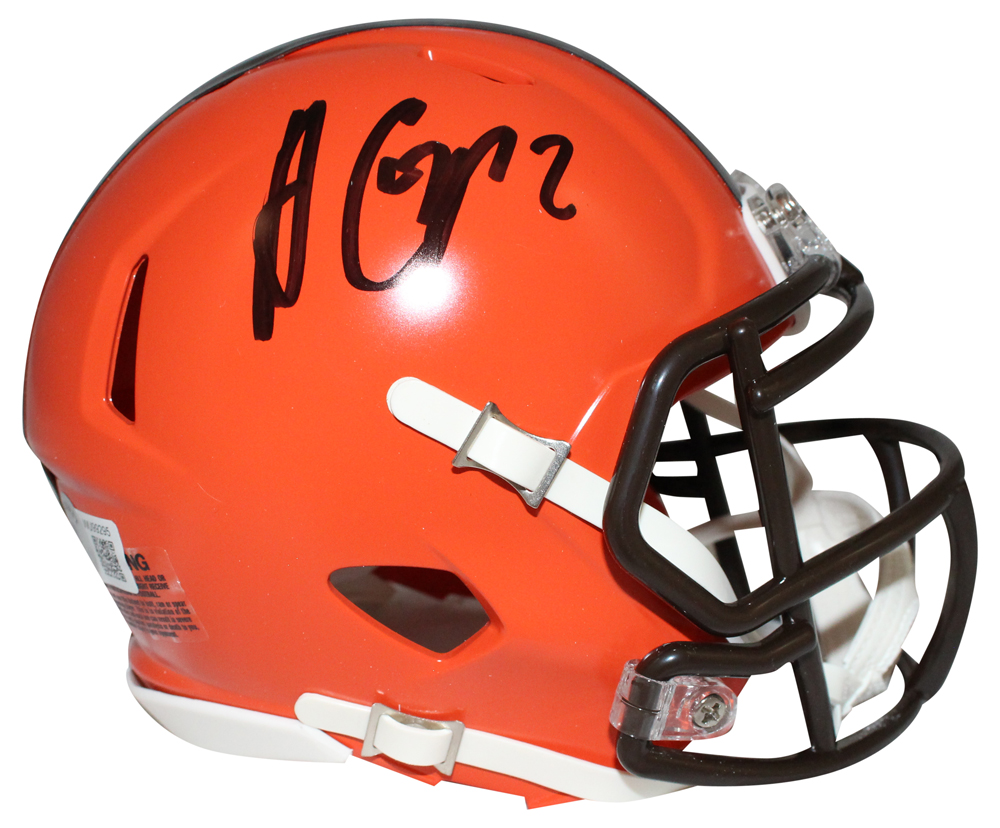 Amari Cooper Signed Cleveland Browns Speed Mini Helmet Beckett 