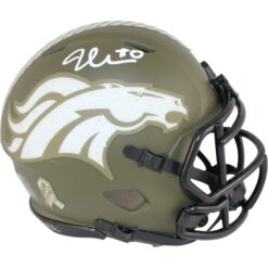 Jonathon Cooper Autographed Denver Broncos 22 STS Mini Helmet Beckett WIT 52791
