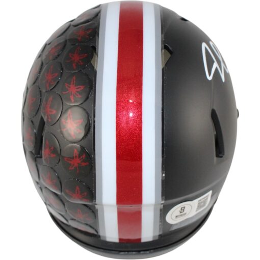 Jonathon Cooper Autographed Ohio State Buckeyes Mini Helmet Black Beckett 52842