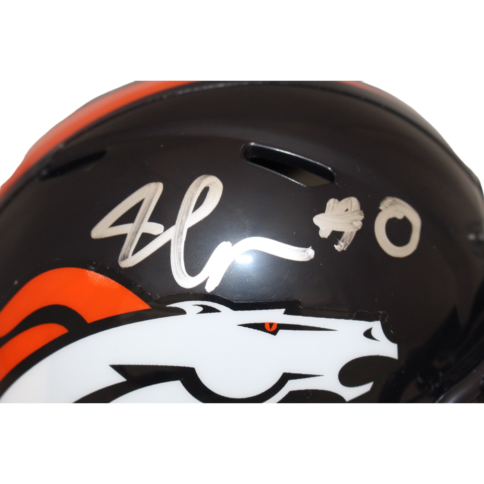 Jonathon Cooper Autographed Denver Broncos Mini Helmet JSA