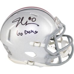 Jonathon Cooper Autographed Ohio State Buckeyes Mini Helmet Insc Beckett W 52841