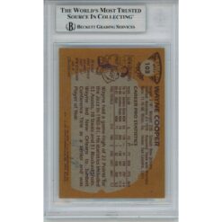 Wayne Cooper Autographed Utah Jazz 1981/82 Topps #103 Trading Card Beckett 57810