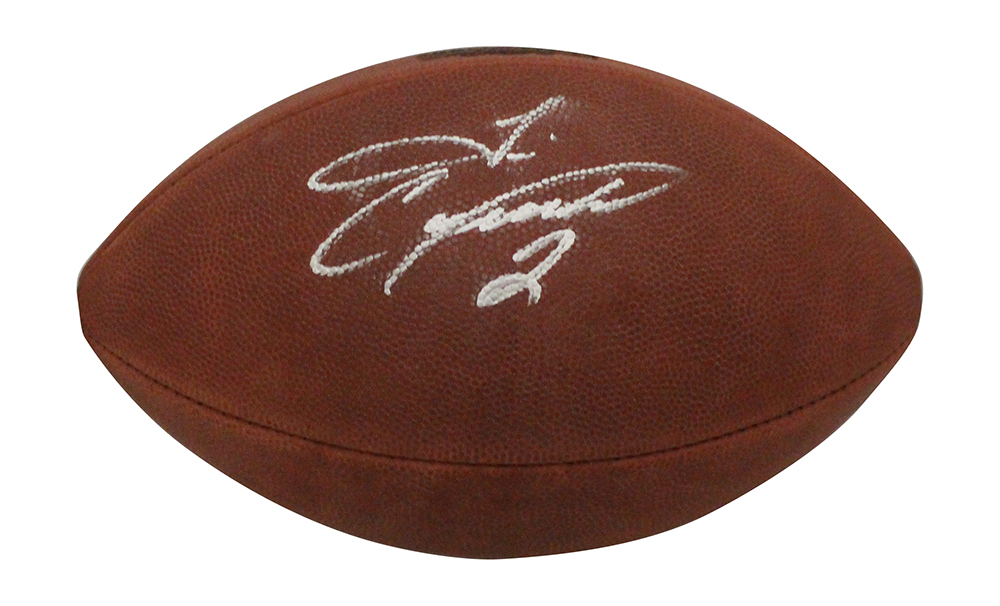 Tim Couch Autographed Cleveland Browns Hall Of Fame Football Beckett