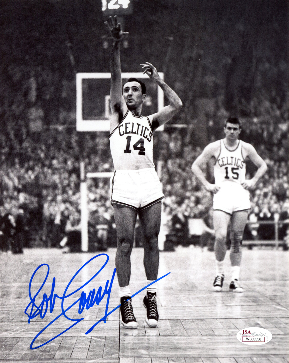 Bob Cousy Autographed/Signed Boston Celtics 8x10 Photo JSA
