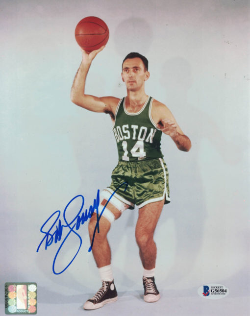 Bob Cousy Autographed/Signed Boston Celtics 8x10 Photo BAS 27109 PF